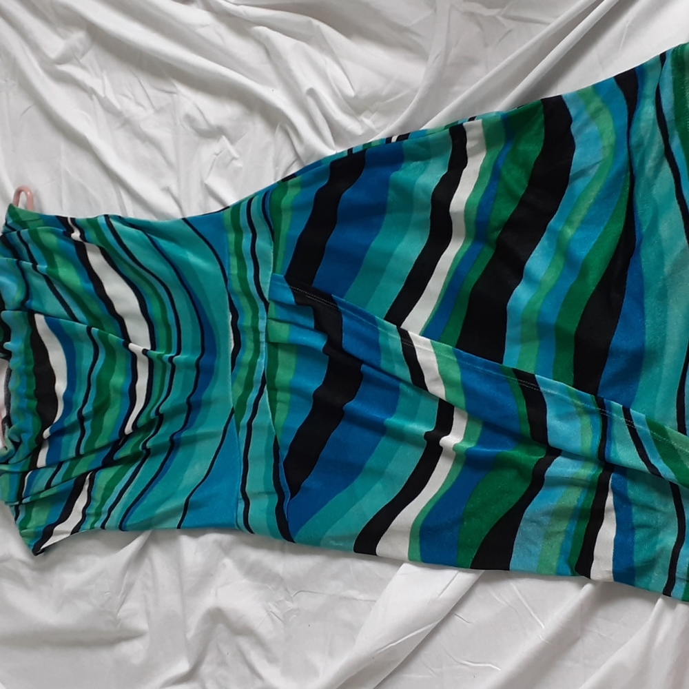A multicolored dress